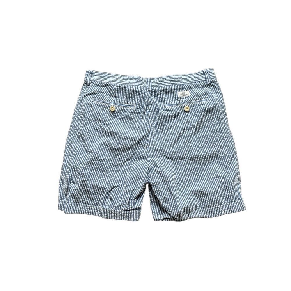 Vineyard Vines Club Short, Men’s Size 32 Blue / White Striped Seersucker Chino S